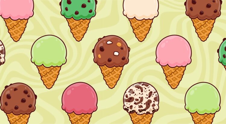 A title image for a blog about every state’s favorite ice cream.